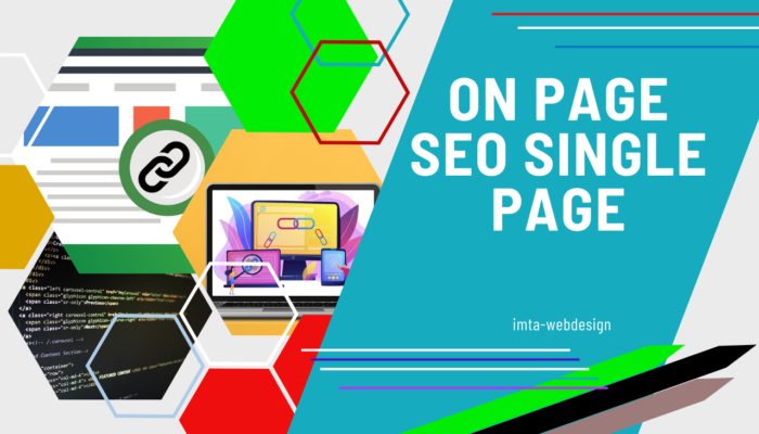 On Page SEO Single Page